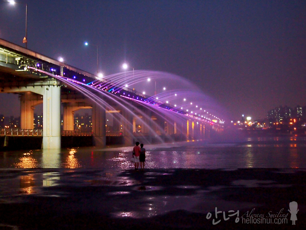 Banpo Bridge Rainbow Fountain 반포대교 달빛무지개분수