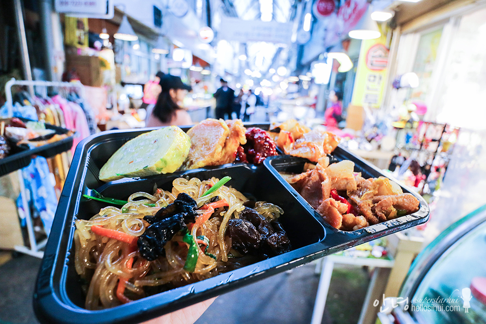 Korean Lunch Box at Tongin Market 